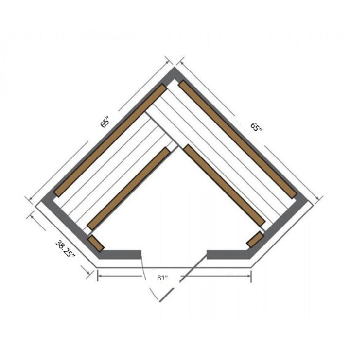 Sunray 4 Person Bristol Bay Infrared Sauna