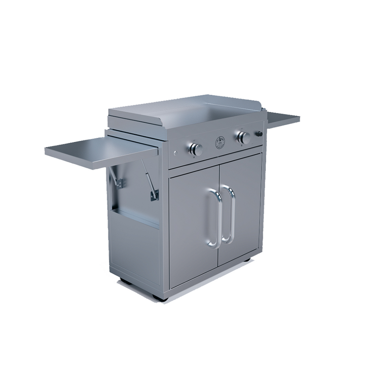 Le Griddle - Dual Burner Griddle on Freestanding Cart - Gas