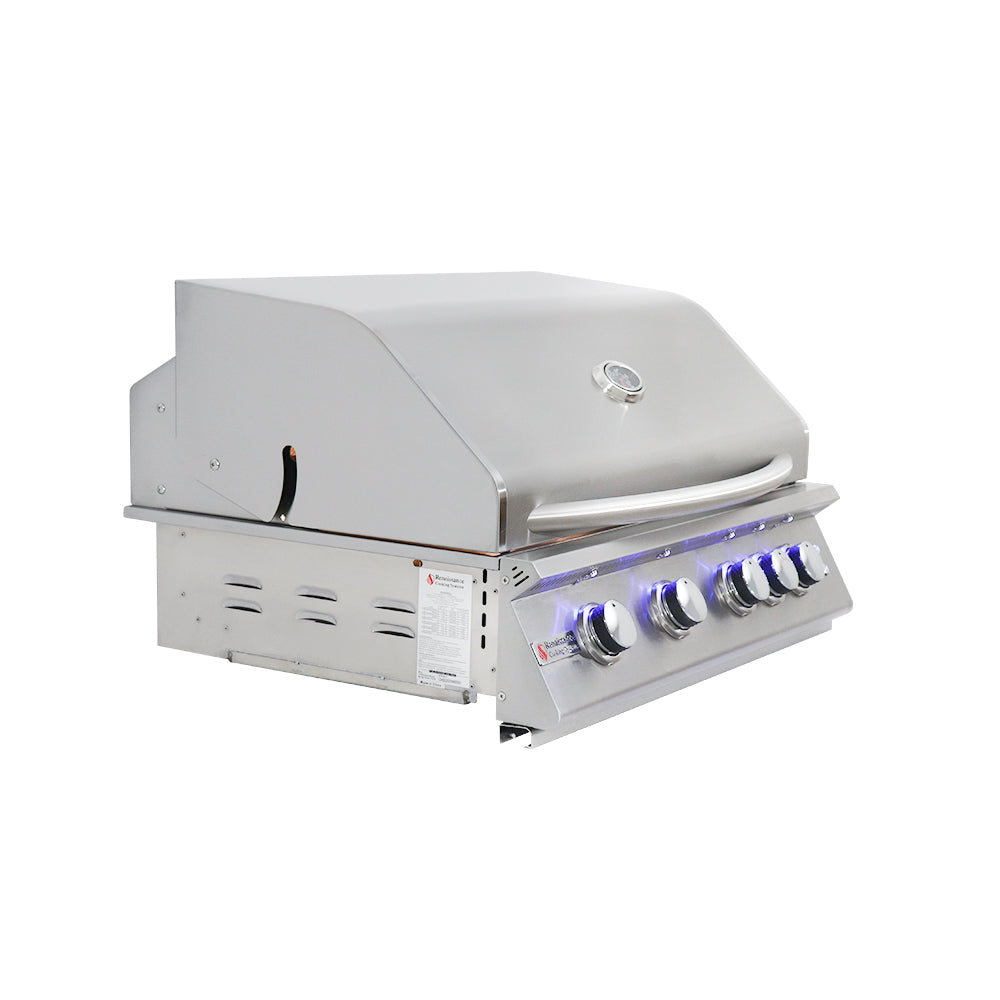 RCS Gas Grills - 32" Premier w/ Lights Freestanding Grill - RJC32AL CK