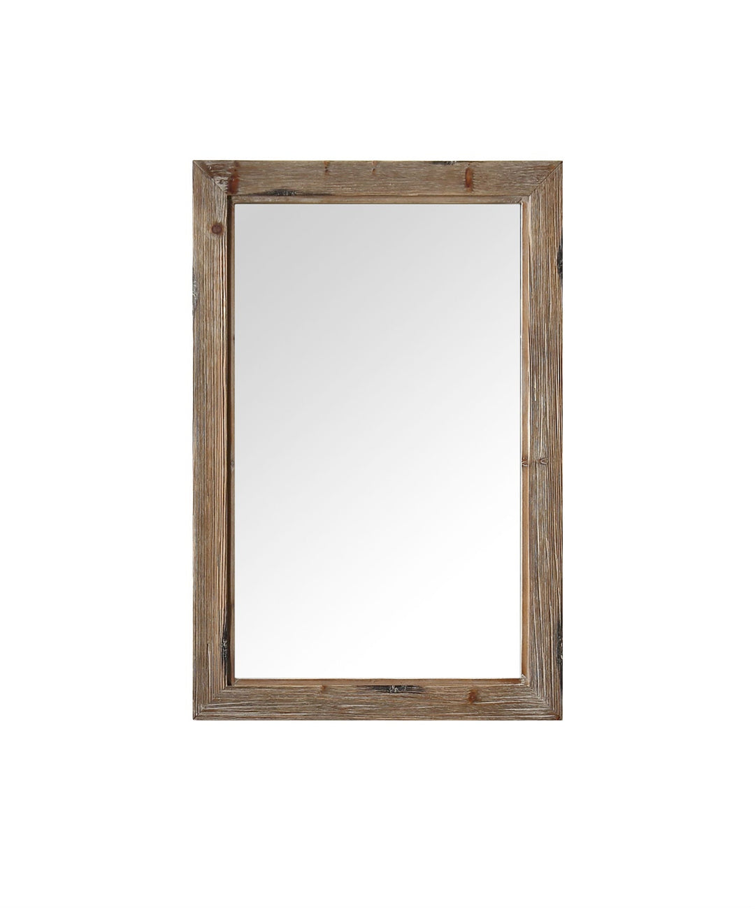 Legion Furniture WH8242 Series 42" x 36" Solid Wood Mirror in Brown Rustic for 48” WH Series Vanities