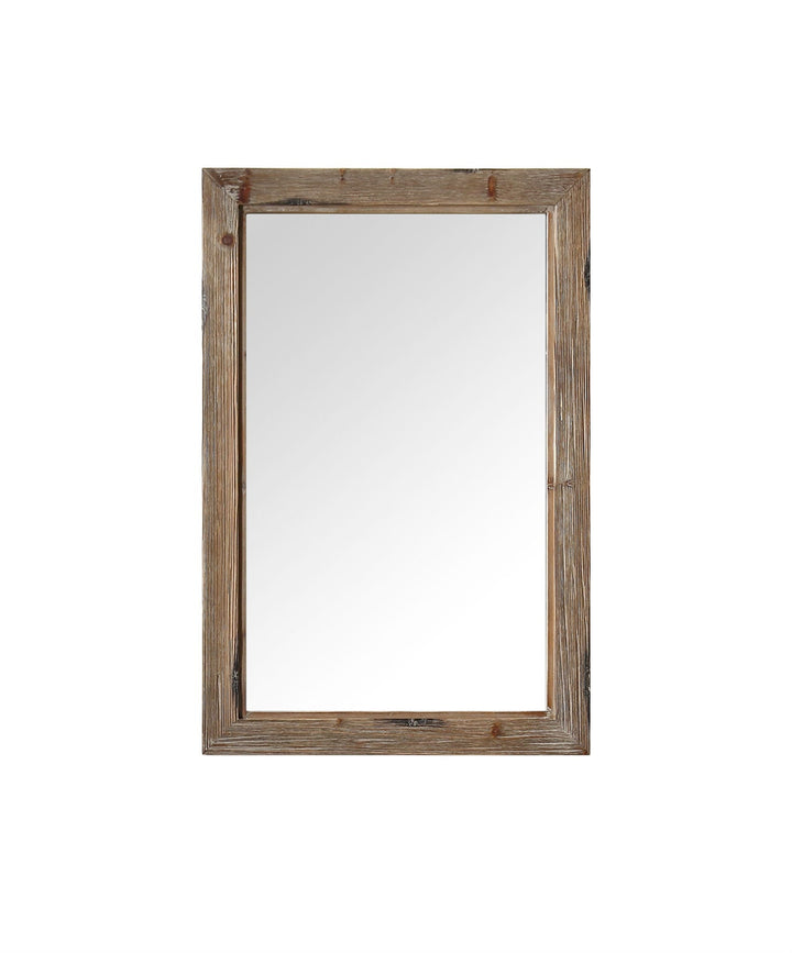 Legion Furniture WH8242 Series 42" x 36" Solid Wood Mirror in Brown Rustic for 48” WH Series Vanities