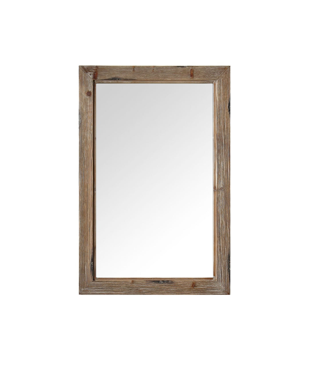 Legion Furniture WH8224 Series 24" x 36" Solid Wood Mirror in Brown Rustic for 36” and 60” WH Series Vanities