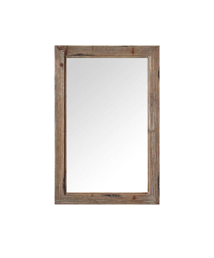 Legion Furniture WH8242 Series 42" x 36" Solid Wood Mirror in Brown Rustic for 48” WH Series Vanities