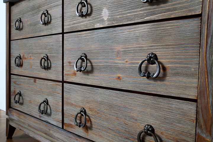 Legion Furniture WH8848 Series 48” Solid Wood Single Sink Vanity in Brown Rustic with Moon Stone Top