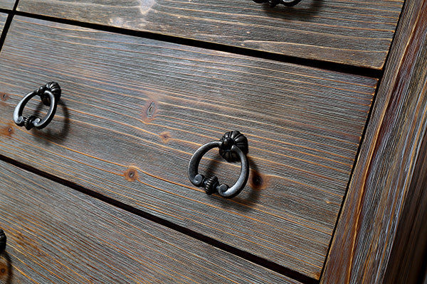 Legion Furniture WH8848 Series 48” Solid Wood Single Sink Vanity in Brown Rustic with Moon Stone Top