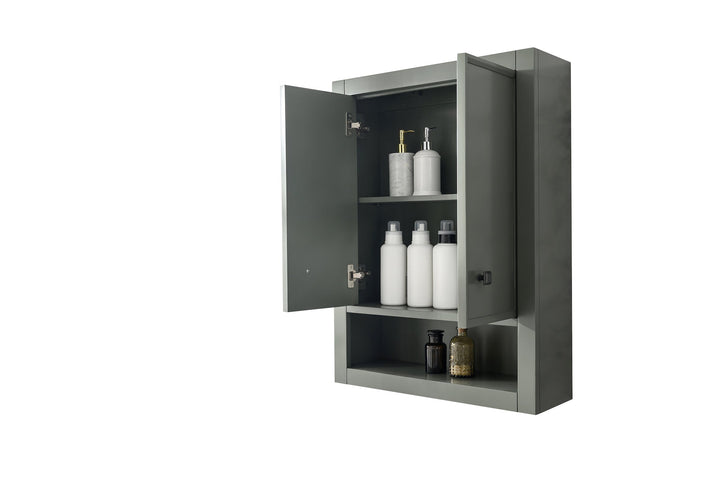 Legion Furniture WLF2124 Series 24" Toilet Topper Cabinet in Pewter Green