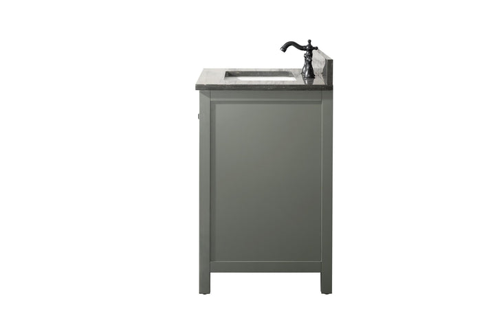 Legion Furniture WLF2130 Series 30" Single Sink Vanity in Pewter Green with Blue Limestone Top