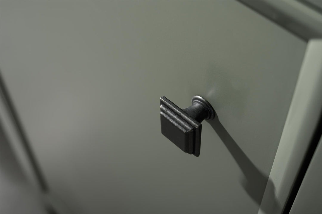 Legion Furniture 54" Pewter Green Finish Double Sink Vanity Cabinet with Blue Lime Stone Top - WLF2154-PG