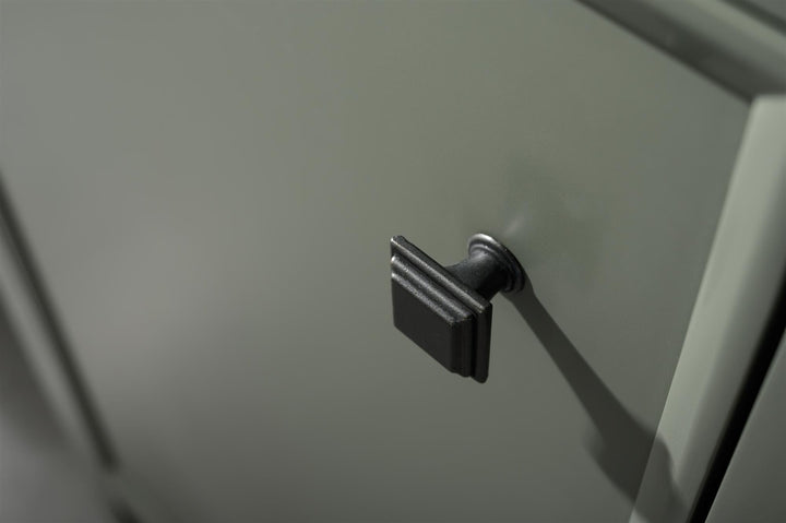 Legion Furniture 54" Pewter Green Finish Double Sink Vanity Cabinet with Blue Lime Stone Top - WLF2154-PG