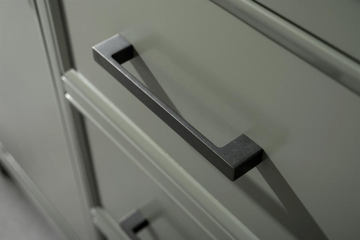 Legion Furniture 54" Pewter Green Finish Double Sink Vanity Cabinet with Blue Lime Stone Top - WLF2154-PG