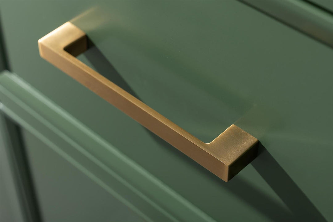 Legion Furniture WLF2154 Series 54” Double Sink Vanity in Vogue Green with Carrara Marble White Top