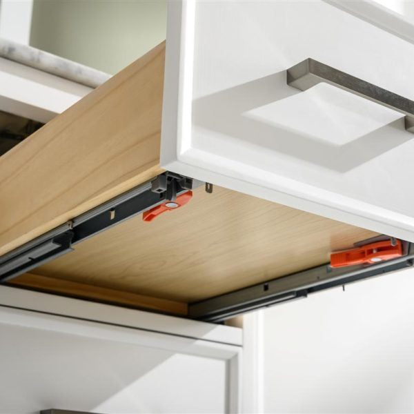 Legion Furniture 54" White Finish Double Sink Vanity Cabinet with Carrara White Top - WLF2154-W