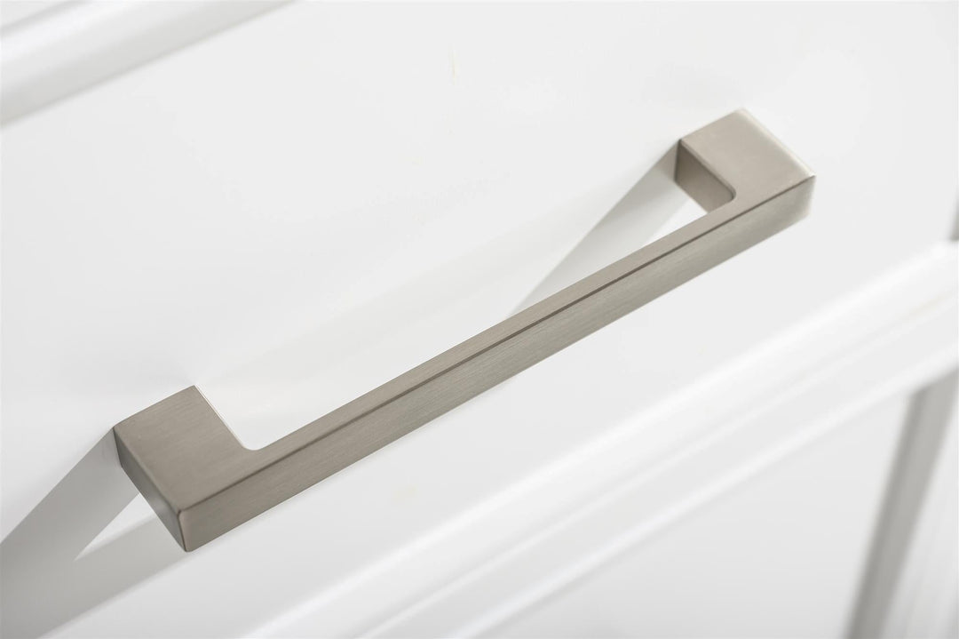 Legion Furniture WLF2154 Series 54” Double Sink Vanity in White with Carrara Marble White Top