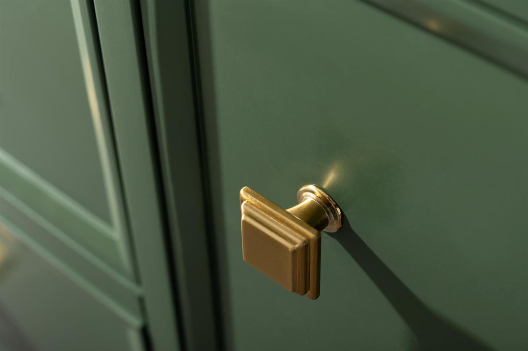 Legion Furniture WLF2160 Series 60" Single Sink Vanity in Vogue Green with Carrara Marble White Top