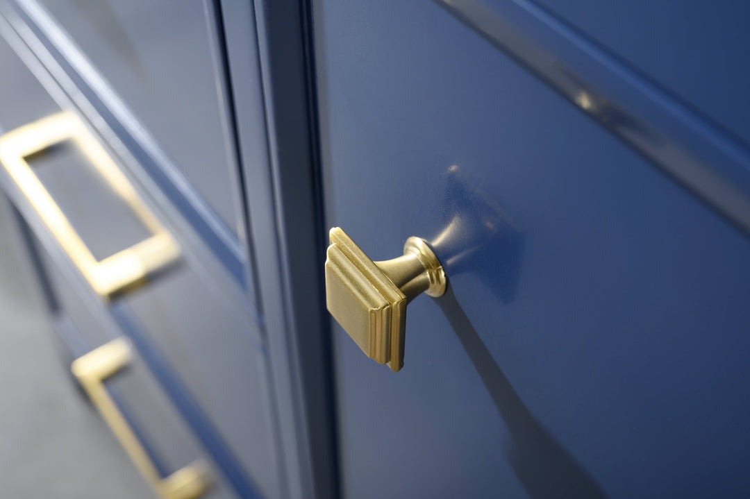 Legion Furniture WLF2160 Series 60" Single Sink Vanity in Blue with Carrara Marble White Top