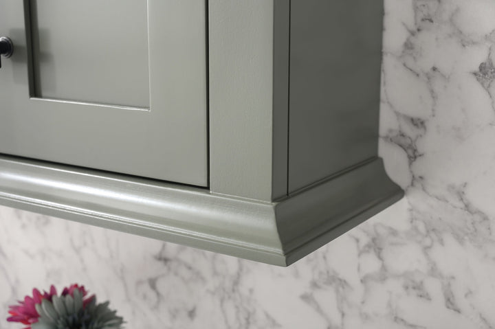 Legion Furniture WLF2224 Series 24" Toilet Topper Cabinet in Pewter Green