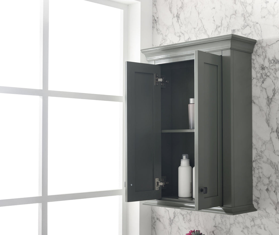 Legion Furniture WLF2224 Series 24" Toilet Topper Cabinet in Pewter Green