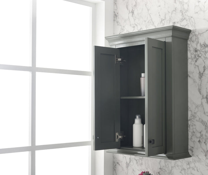 Legion Furniture WLF2224 Series 24" Toilet Topper Cabinet in Pewter Green