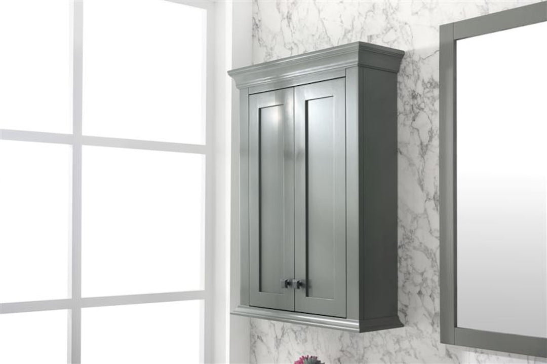Legion Furniture WLF2224 Series 24" Toilet Topper Cabinet in Pewter Green