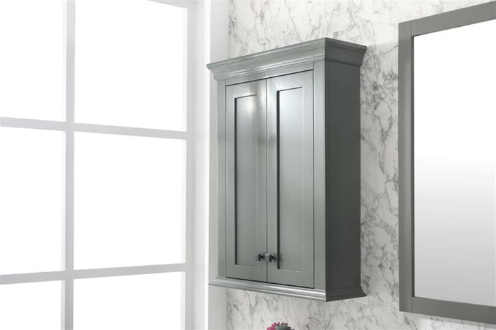 Legion Furniture WLF2224 Series 24" Toilet Topper Cabinet in Pewter Green