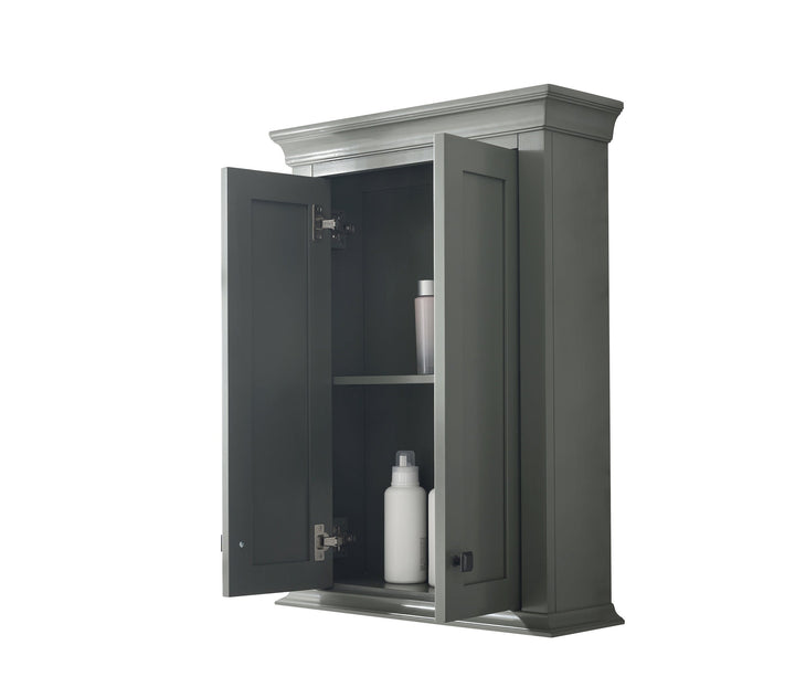 Legion Furniture WLF2224 Series 24" Toilet Topper Cabinet in Pewter Green
