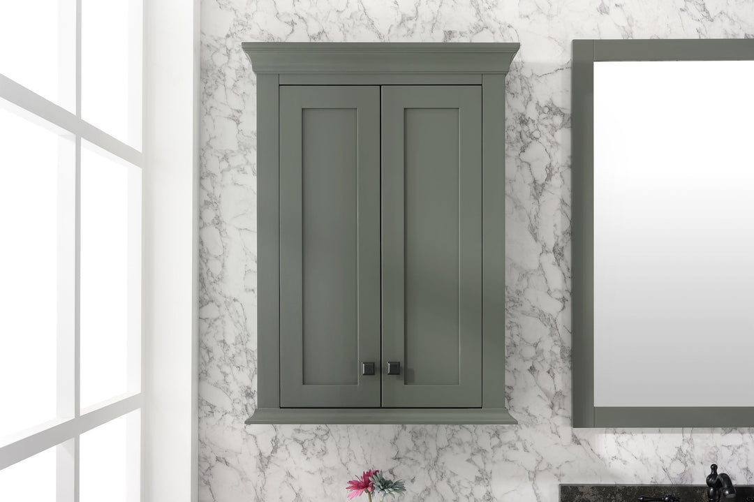 Legion Furniture WLF2224 Series 24" Toilet Topper Cabinet in Pewter Green