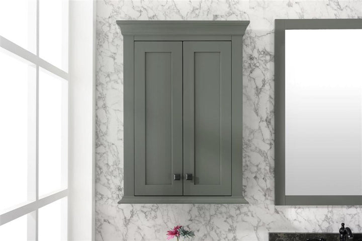 Legion Furniture WLF2224 Series 24" Toilet Topper Cabinet in Pewter Green