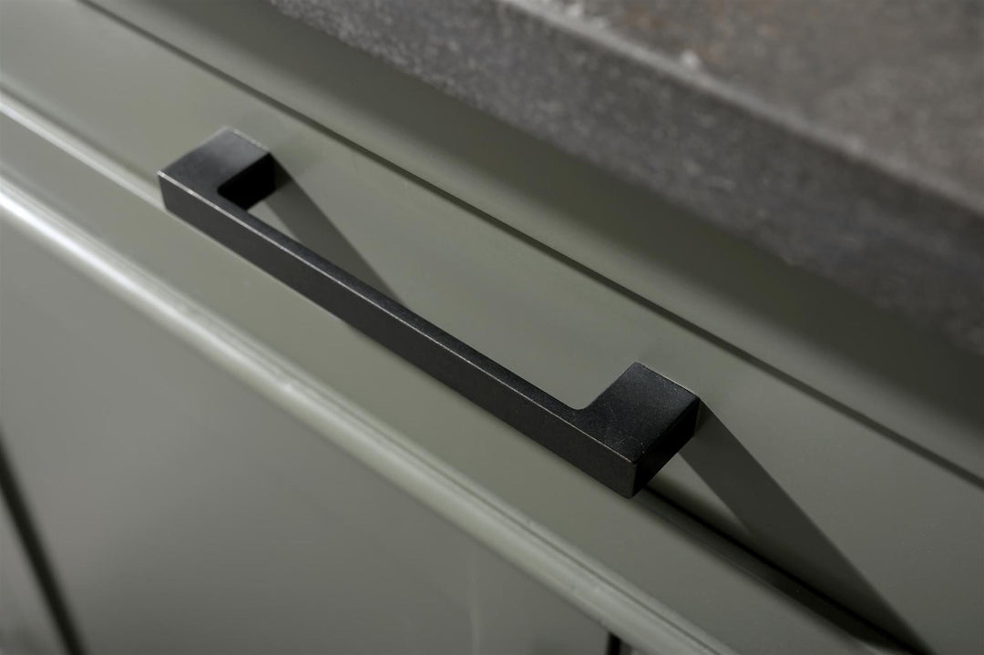 Legion Furniture WLF2236 Series 36” Single Sink Vanity in Pewter Green with Blue Limestone Top