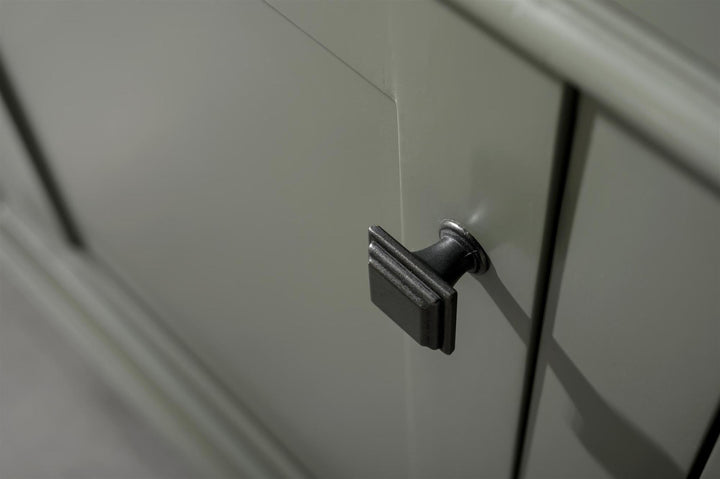 Legion Furniture WLF2236 Series 36” Single Sink Vanity in Pewter Green with Blue Limestone Top