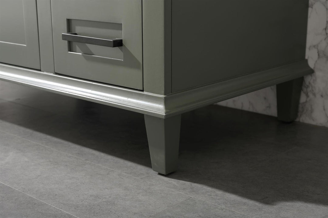 Legion Furniture WLF2236 Series 36” Single Sink Vanity in Pewter Green with Blue Limestone Top