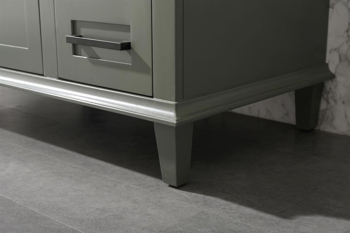 Legion Furniture WLF2236 Series 36” Single Sink Vanity in Pewter Green with Blue Limestone Top