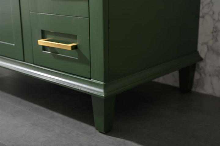 Legion Furniture WLF2236 Series 36” Single Sink Vanity in Vogue Green with Carrara Marble White Top