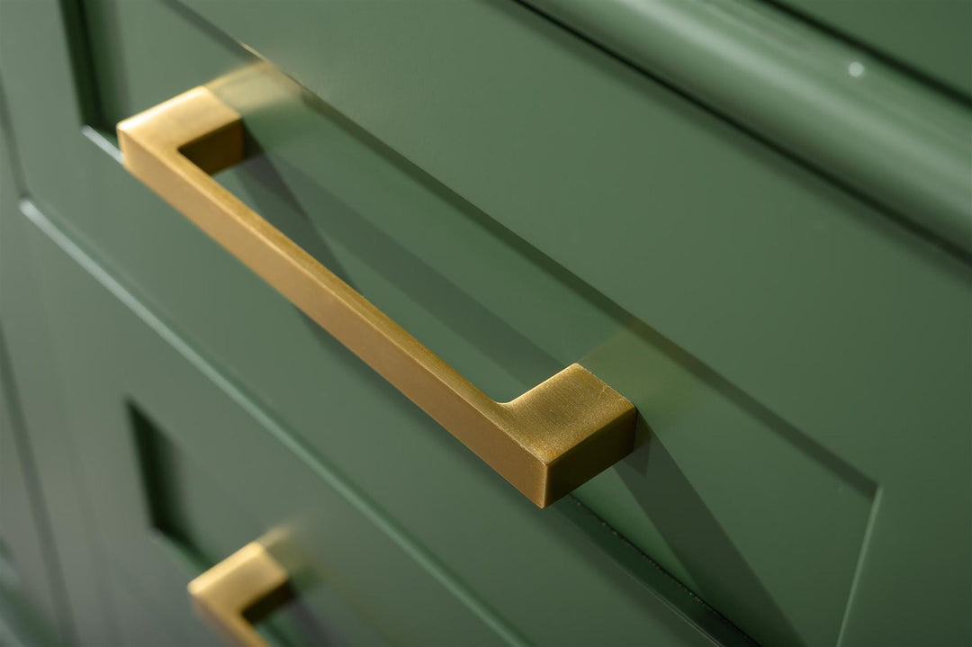 Legion Furniture WLF2254 Series 54” Double Sink Vanity in Vogue Green with Carrara Marble White Top