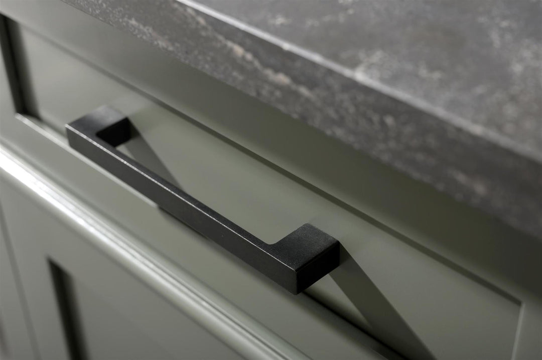 Legion Furniture WLF2260 Series 60” Double Sink Vanity in Pewter Green with Blue Limestone Top