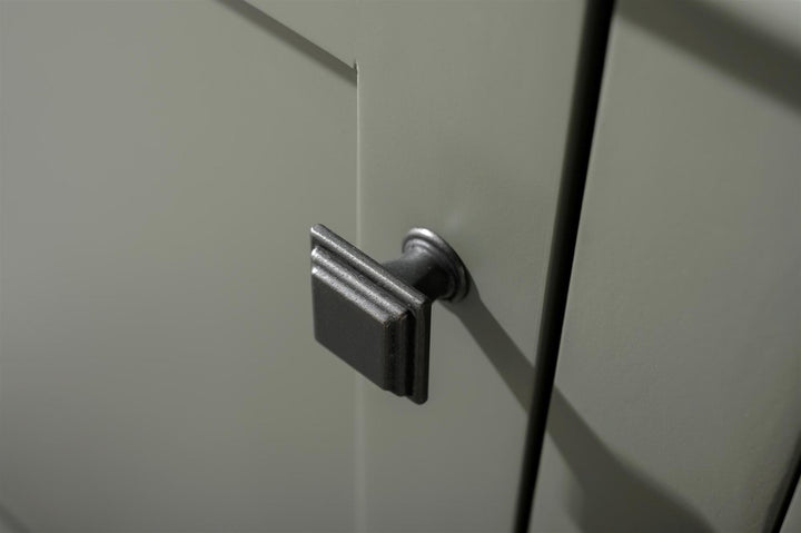 Legion Furniture WLF2260 Series 60” Double Sink Vanity in Pewter Green with Blue Limestone Top