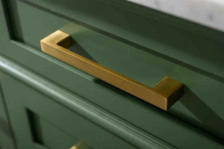 Legion Furniture WLF2260 Series 60” Double Sink Vanity in Vogue Green with Carrara Marble White Top