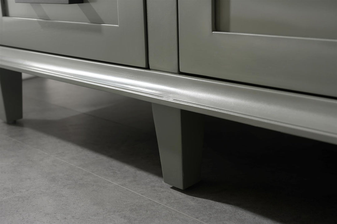 Legion Furniture WLF2260 Series 60" Single Sink Vanity in Pewter Green with Blue Limestone Top