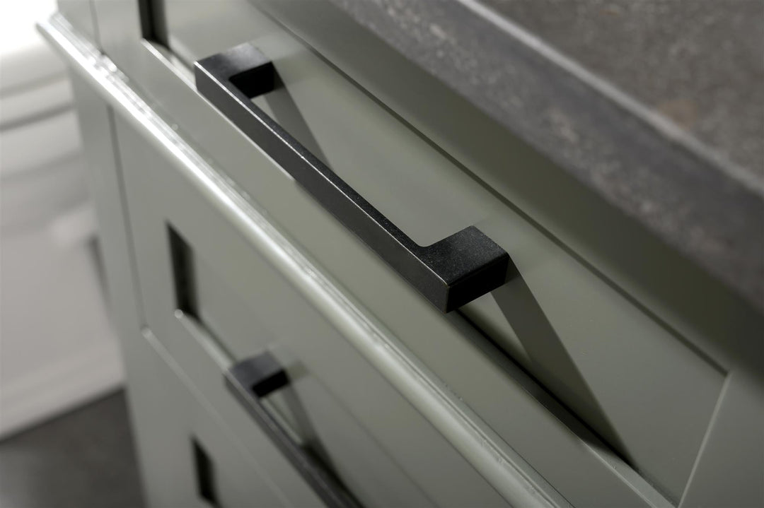 Legion Furniture WLF2260 Series 60" Single Sink Vanity in Pewter Green with Blue Limestone Top