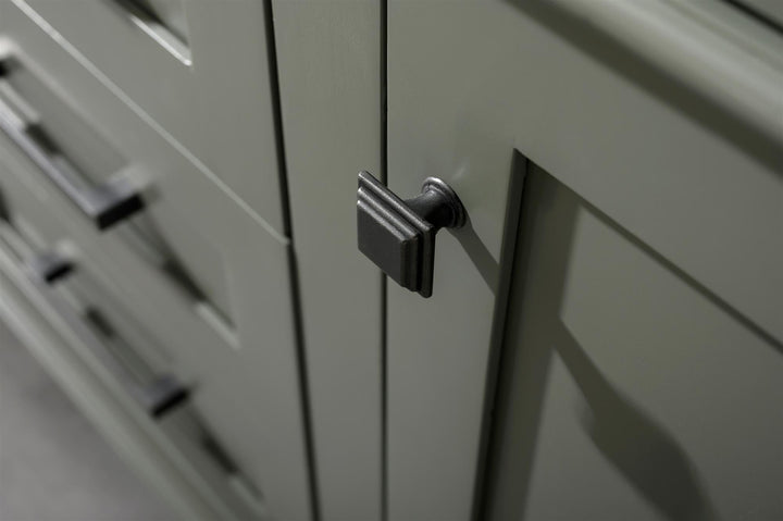 Legion Furniture WLF2260 Series 60" Single Sink Vanity in Pewter Green with Blue Limestone Top
