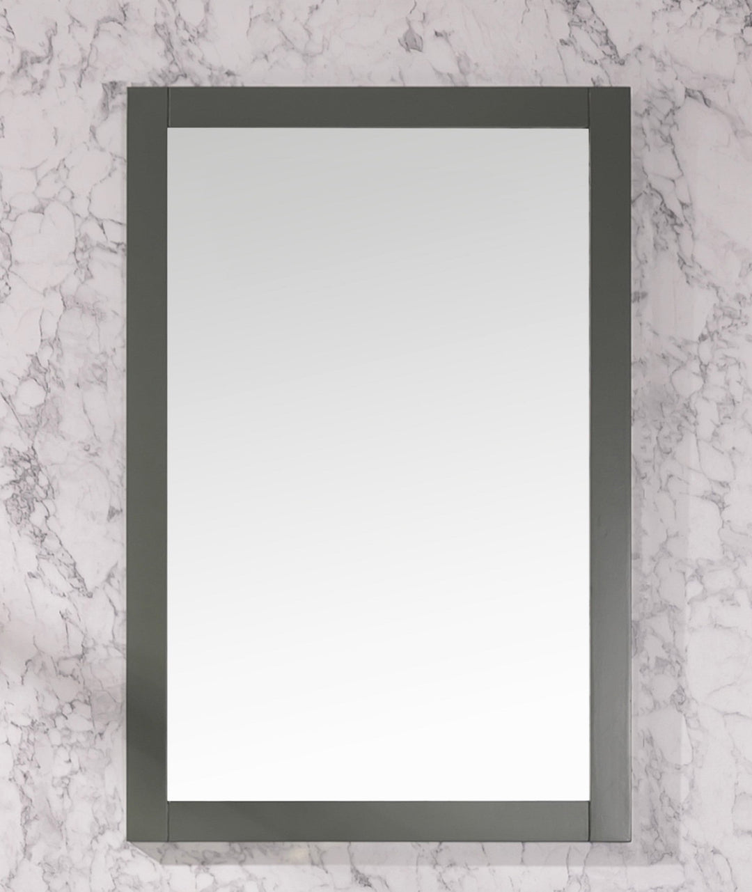 Legion Furniture WLF2436 Series 24” x 36” Wood Mirror in Pewter Green