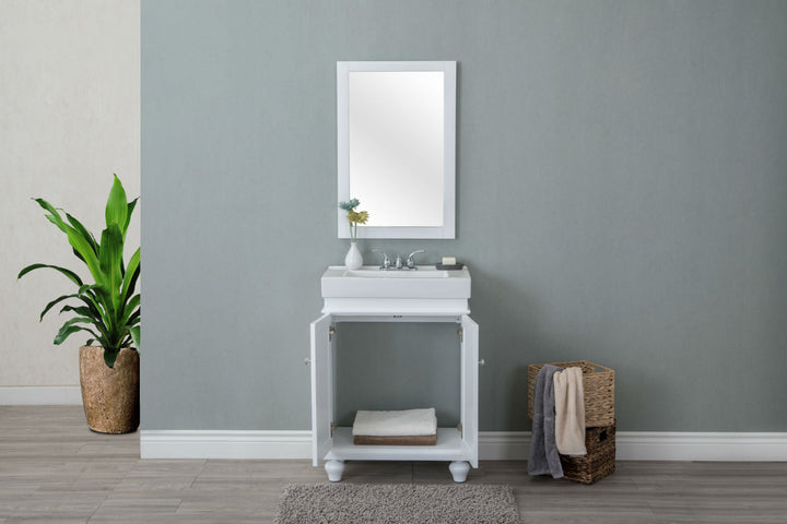 Legion Furniture WLF6028 Series 20" x 30” Mirror in White