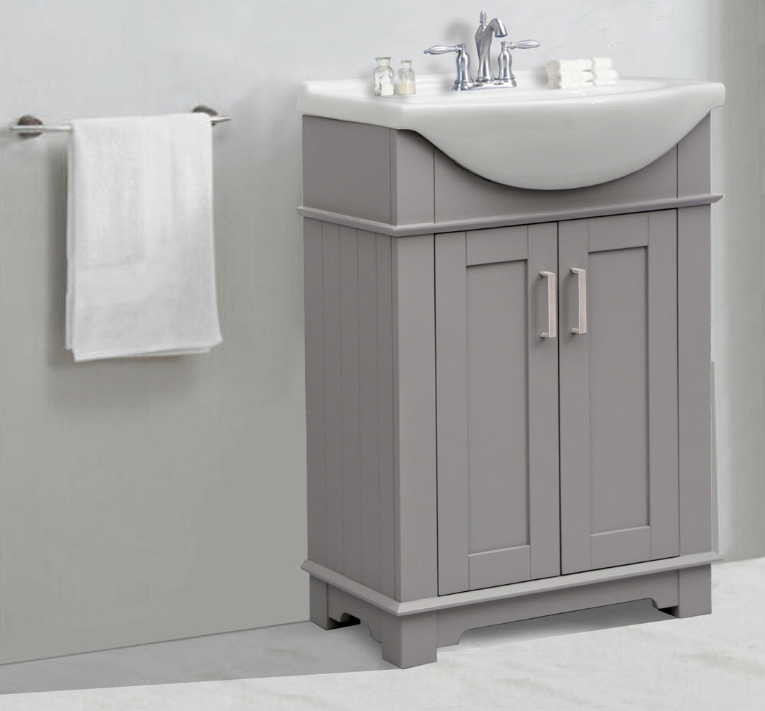 Legion Furniture WLF6042 Series 24" Single Sink Vanity in Gray