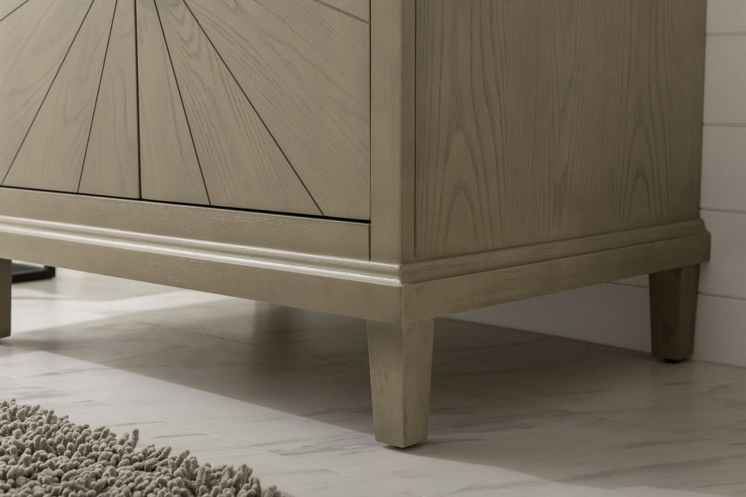 Legion Furniture WLF7040 Series 30" Single Sink Vanity in Antique Gray with Blue Limestone Top