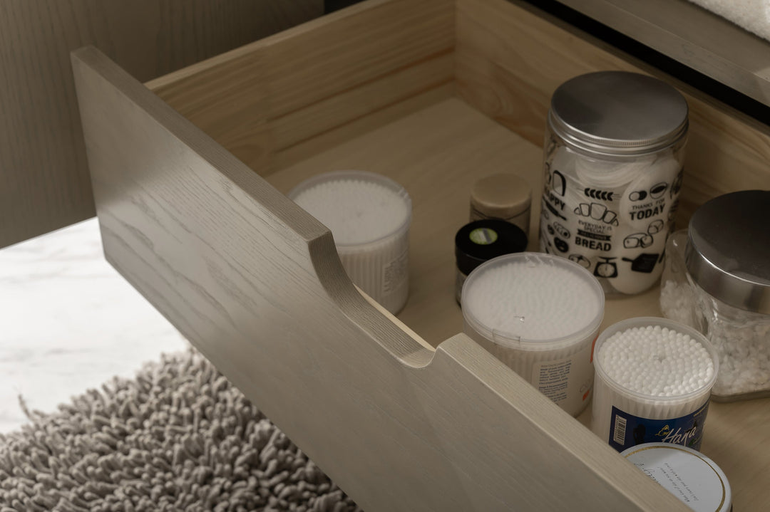 Legion Furniture WLF7040 Series 36” Single Sink Vanity in Antique Gray with Blue Limestone Top