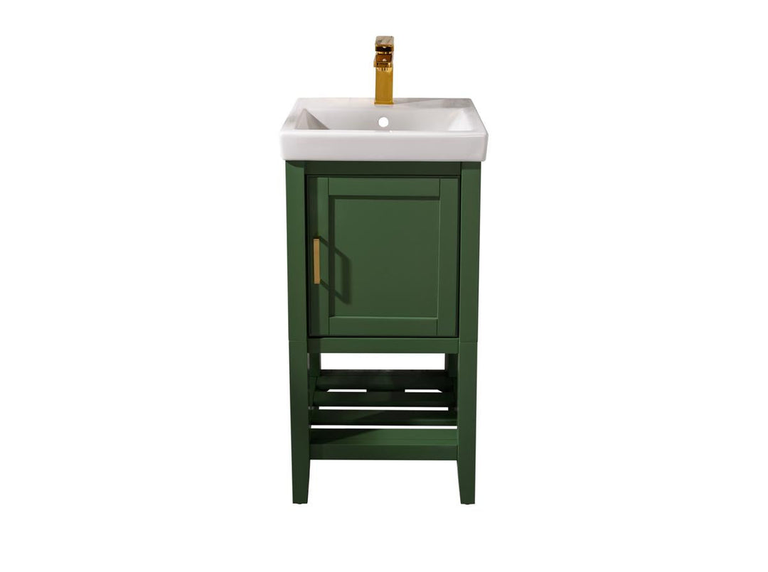 Legion Furniture WLF9018 Series 18” Single Sink Vanity in Vogue Green