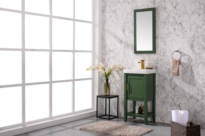 Legion Furniture WLF9018 Series 18” Single Sink Vanity in Vogue Green