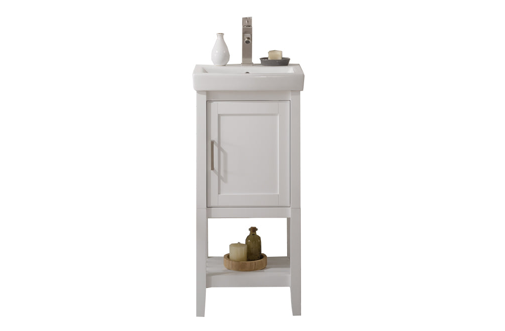 Legion Furniture WLF9018 Series 18” Single Sink Vanity in White