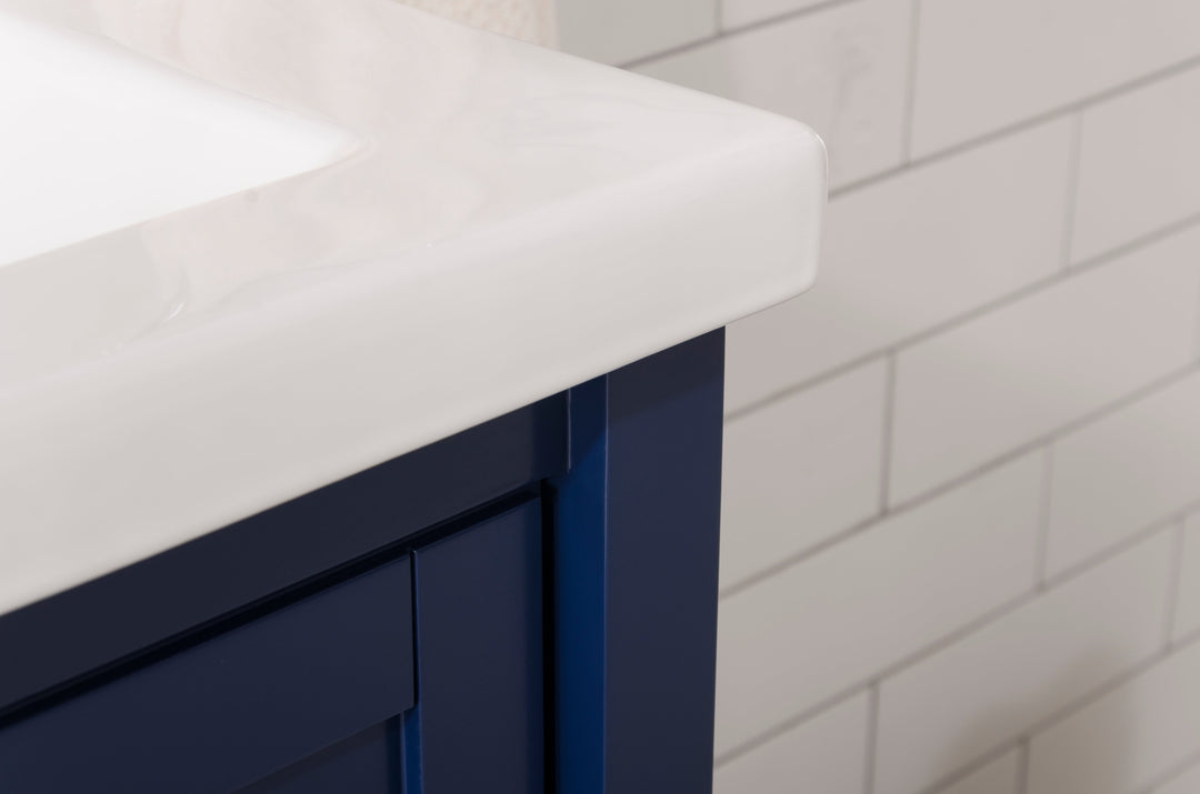 Legion Furniture WLF9024 Series KD 24” Single Sink Vanity in Blue