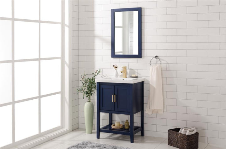 Legion Furniture WLF9024 Series KD 24” Single Sink Vanity in Blue