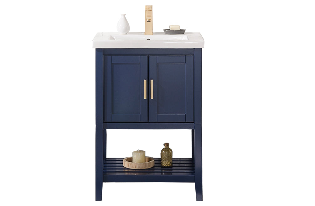 Legion Furniture WLF9024 Series KD 24” Single Sink Vanity in Blue